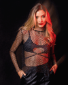 Blusa en malla - VENUS NEGRA