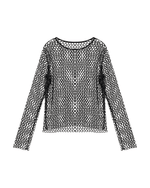 Blusa en malla - VENUS NEGRA