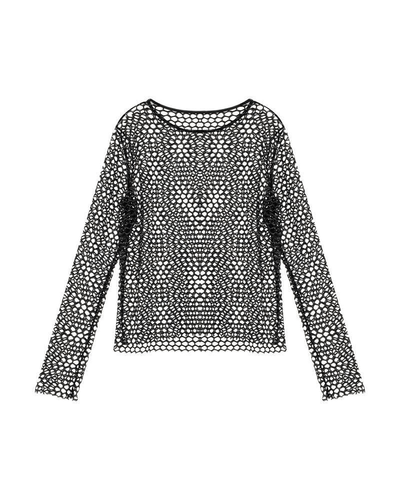 Blusa en malla - VENUS NEGRA