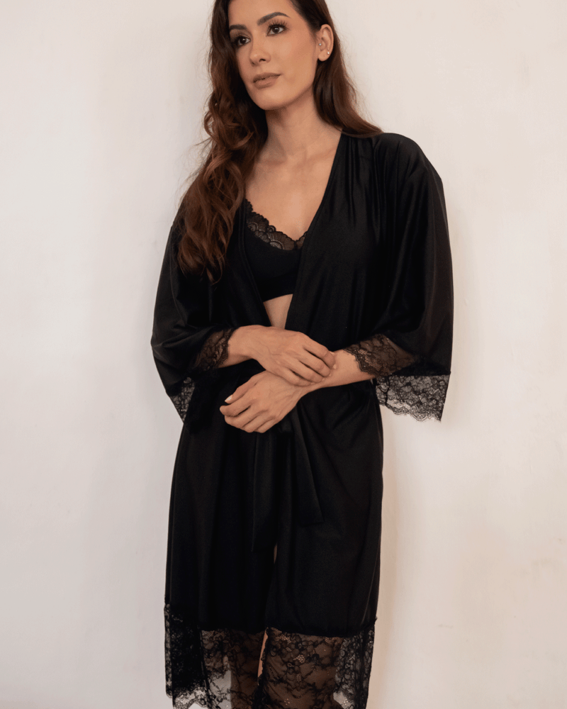 Kimono - BIANCA Negro