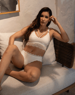 Bralette lactancia - NINA Marfil